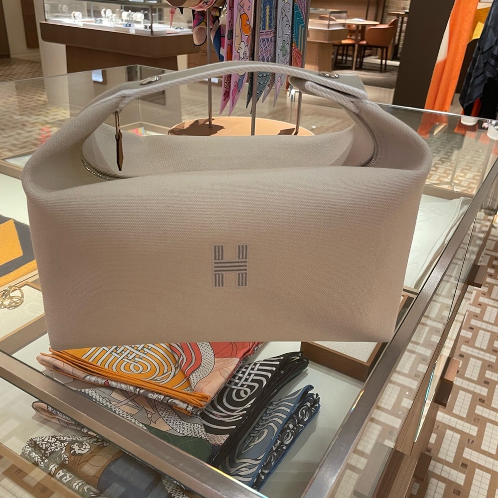Hermes Large toile bride -A-Brac Travel case